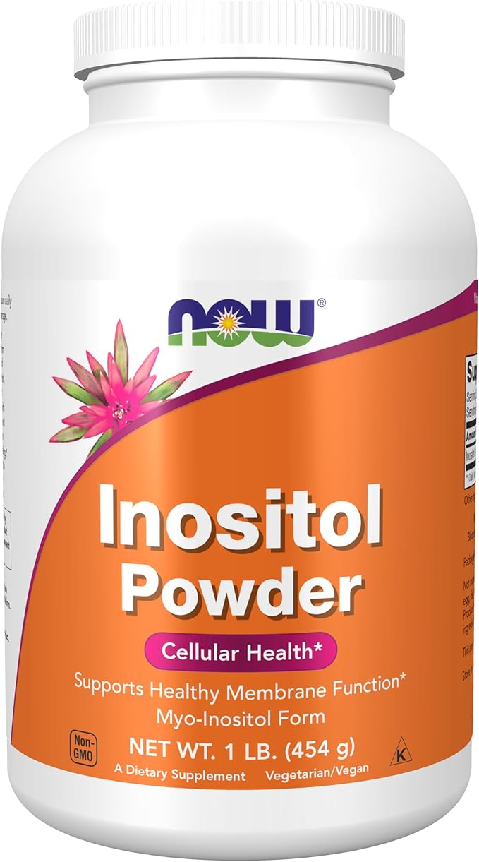NOW Foods Supplements Inositol Powder Neurotransmitter Signaling* Cellular Health* 1-Pound