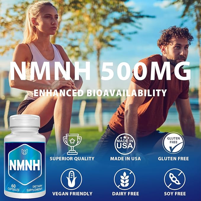 NMNH (Dihydronicotinamide Mononucleotide) NAD Supplement to Boost NAD+ Levels as We Age (May Be More Effective Than Nicotinamide Riboside) - 240 Count (240 Servings)