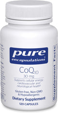 Pure Encapsulations CoQ10 30 mg | Coenzyme Q10 Supplement for Energy Antioxidants Brain and Cellular Health Cognition and Cardiovascular Support* | 120 Capsules