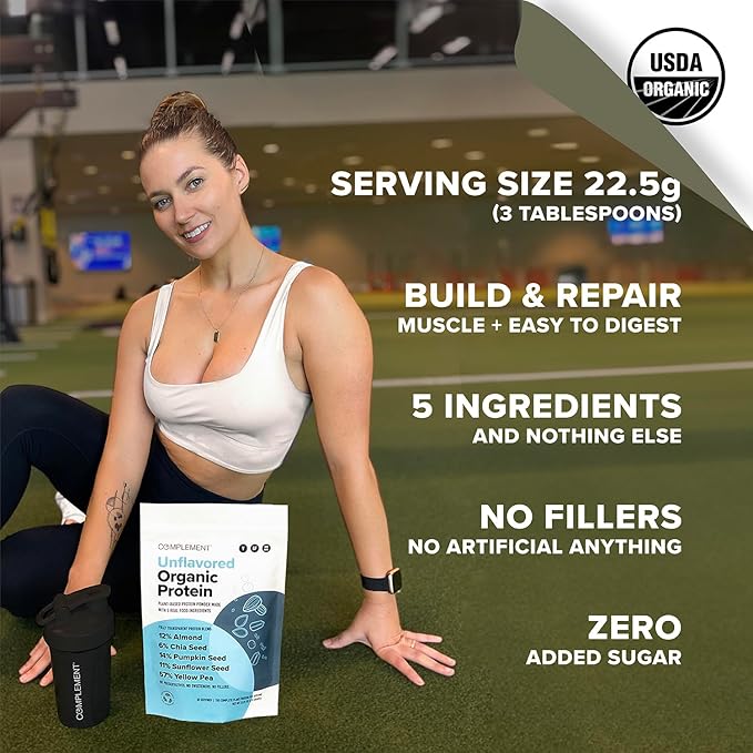 Complement Unflavored Protein &amp Triple B12 Spray Bundle – Plant-Based Protein Powder and High-Potency B12 Supplement for Comprehensive Nutritional Support