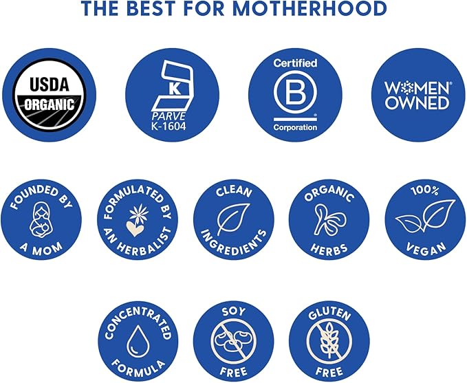 Motherlove More Milk Special Blend (2 Ounce Tincture) Herbal Lactation Supplement w/Goat’s Rue to Build Breast Tissue &amp Support Breast Milk Supply—USDA Certified Organic Vegan Kosher Soy-Free