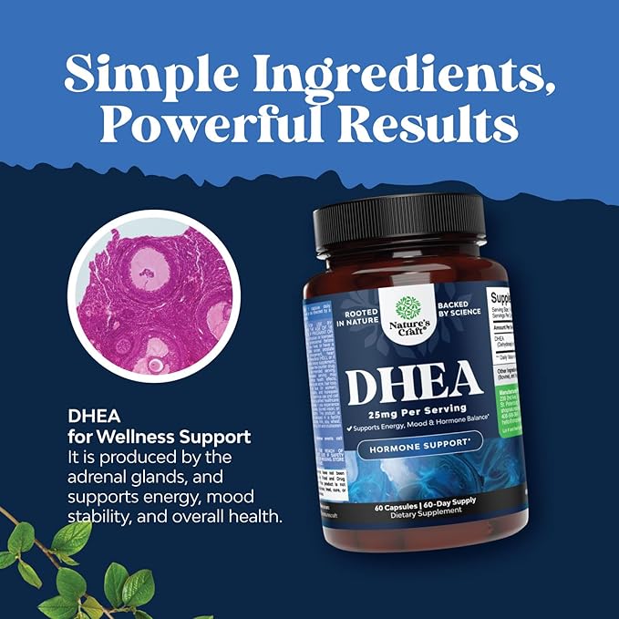 Bundle of DHEA Supplement for Hormone Balance Mood Stability Brain Function - Dehydroepiandrosterone and Vitamin D3 Gummies for Daily Wellness with 2000IU per Serving Bone Muscle &amp Immune Suppor