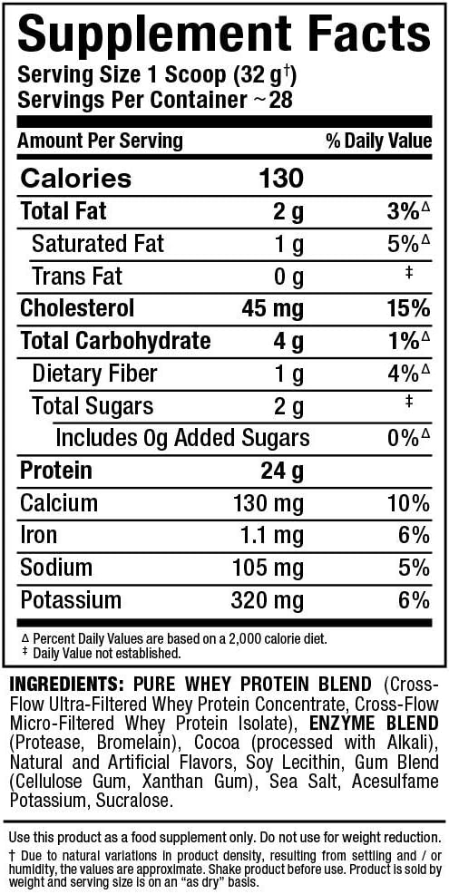 ALLMAX Gold ALLWHEY Chocolate - 2 lb - 24 Grams of Protein Per Scoop - Gluten Free Low Carb &amp Low Sugar - Approx. 30 Servings