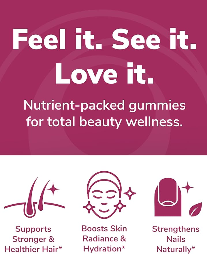 Lunakai USA Made Super Hair Gummies with Biotin Zinc Horsetail Extract &amp Saw Palmetto - Hair Growth Vitamins for Women &amp Men – Supports Thicker Longer Stronger Tresses Skin &amp Nails 6