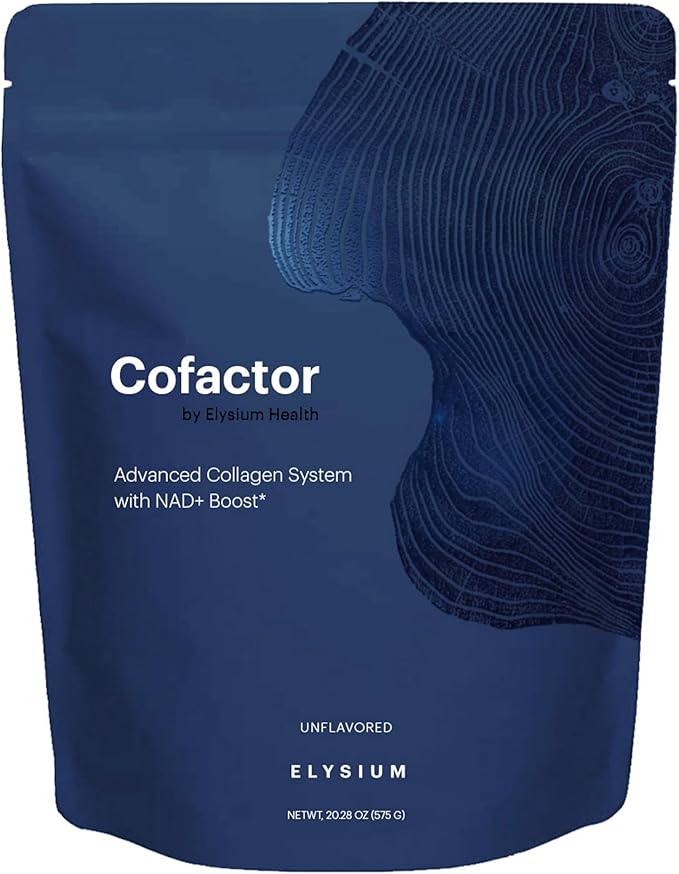 ELYSIUM Cofactor – 4-in-1 Collagen Peptides Powder w/NAD+ Hyaluronic Acid &amp Vitamin C for Skin Hair Nails Joints &amp Cellular Health Collagen Supplements for Men &amp Women – Unflavored 2