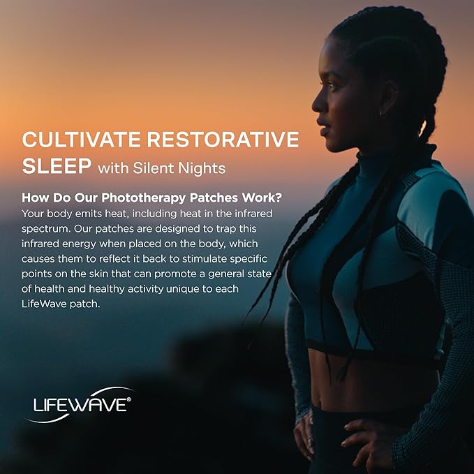 LifeWave Silent Nights Patches - Patented Form of Phototherapy - A Healthy Sleep Enhancer - 30 Patches in Sleeve - No Drugs or stimulants