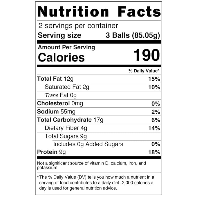 Wholly Balls Protein Bites – Healthy Plant-Based Snack | High Protein Low Sugar Gluten-Free Energy Balls (Pack of 3 El Churrito)