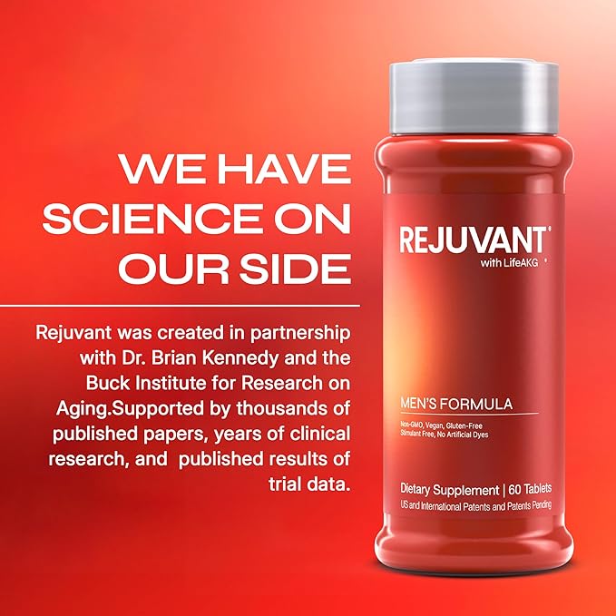 Rejuvant Men’s &amp Women’s AKG Longevity Supplement - 2 Pack (1 Men’s + 1 Women’s) 1000MG 98% Pure Calcium Alpha-Ketoglutarate - Patented Sustained-Release Formula for Cellular Repair &amp Vitality