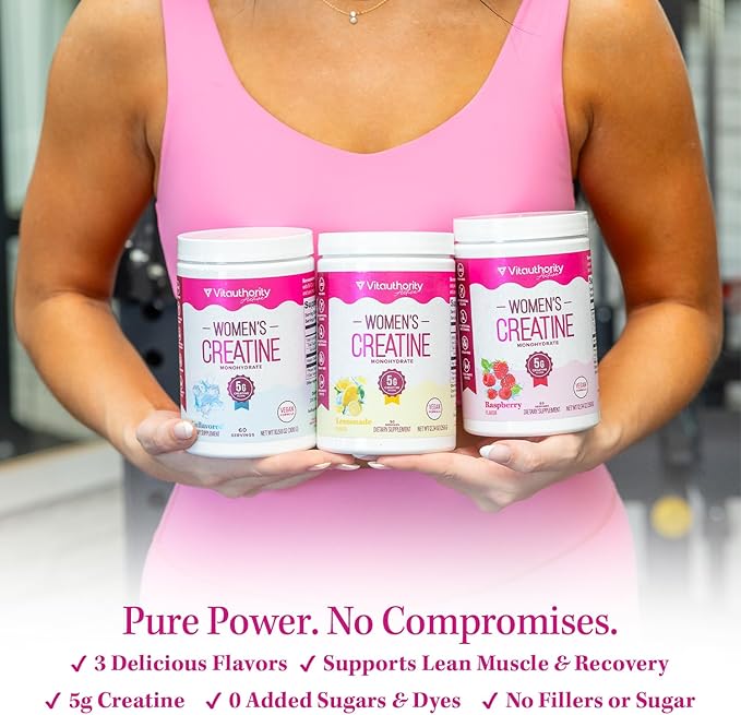 Micronized Creatine Monohydrate Powder – 5g per Serving Creatine Supplement | Support ATP Boost Strength Lean Muscle &amp Recovery | No Sugar Dyes or Fillers | Superior Mixing - Unflavored 60 Serv