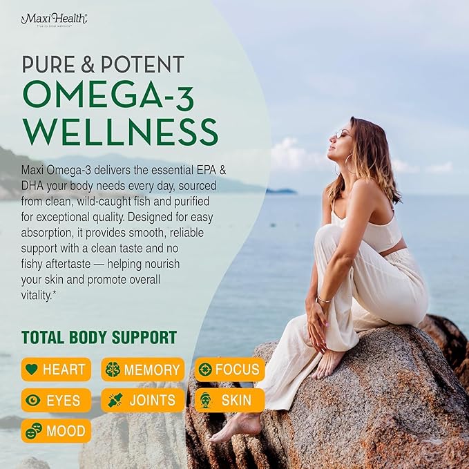 Omega 3 Fish Oil - Triple Strength 2000 mg Kosher Fish Oil Supplements - No Fishy Aftertaste Omega 3 Supplement - Burpless Fish Oil Omega 3 Fatty Acid Supplement with EPA and DHA (100 Softgels)