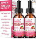 Magnesium Glycinate Liquid High Potency Magnesium Glycinate Citrate Sugar Free Vegan Non-GMO Complex Supplement Promotes NervRelaxationMuscleSleep Support*