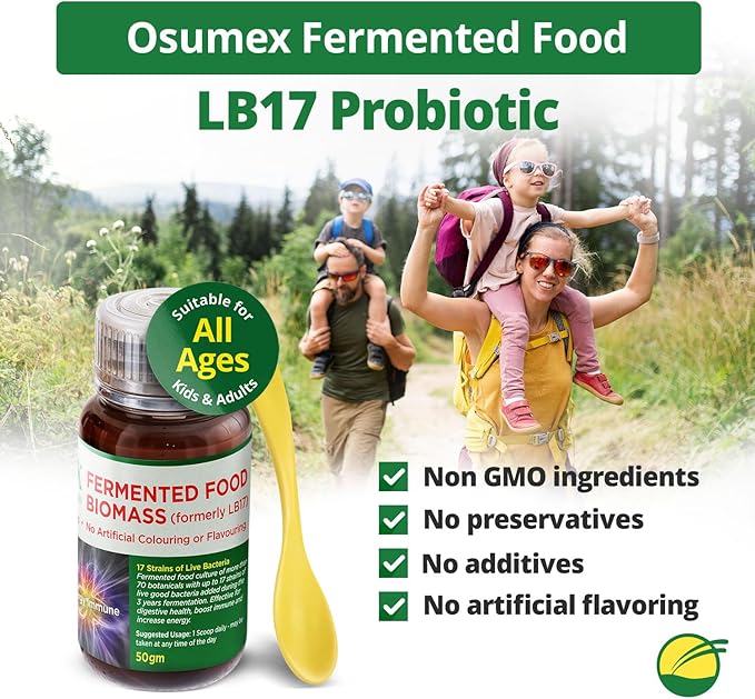 LB17 Biomass Live Probiotics for Women Men &amp Kids 50g/Bottle - Daily Probiotic Paste Supplement Probiotics for Digestive Health Adult Probiotic Digestive Nutritional Supplements Kids Gut Heal