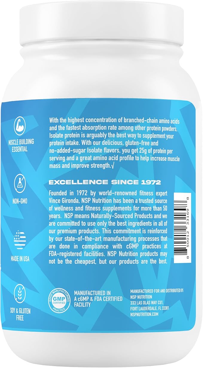 Isolate Protein Cinnamon Crunch | 25g Protein | 0 Sugar | Low Calorie | 30 Servings