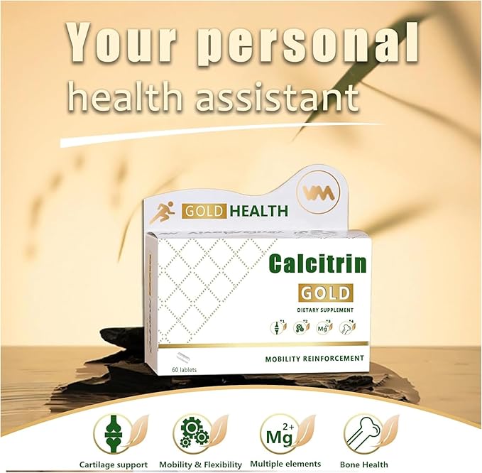 MXZ Calcitrin Gold Dietary Supplement for Mobility Reinforcement 60 Tablets – Supports Joint Health Bone Strength &amp Active Lifestyle (1PC)