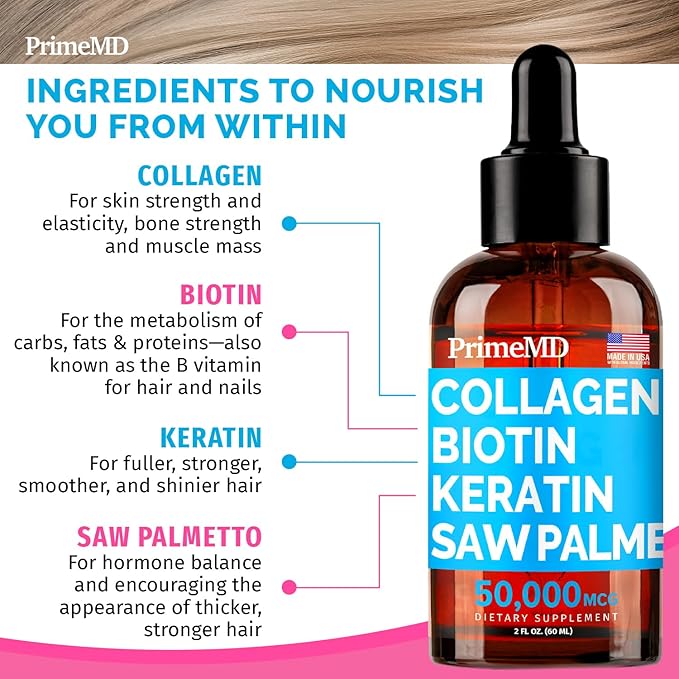 Liquid Collagen Biotin (2pk) Fadogia Tongkat Ali (1pk) and Nitric Oxide (1pk) Supplement Bundle - Potent Vitamins for Hair Skin Nails Heart Energy &amp Testosterone Support - Non-GMO Vegan