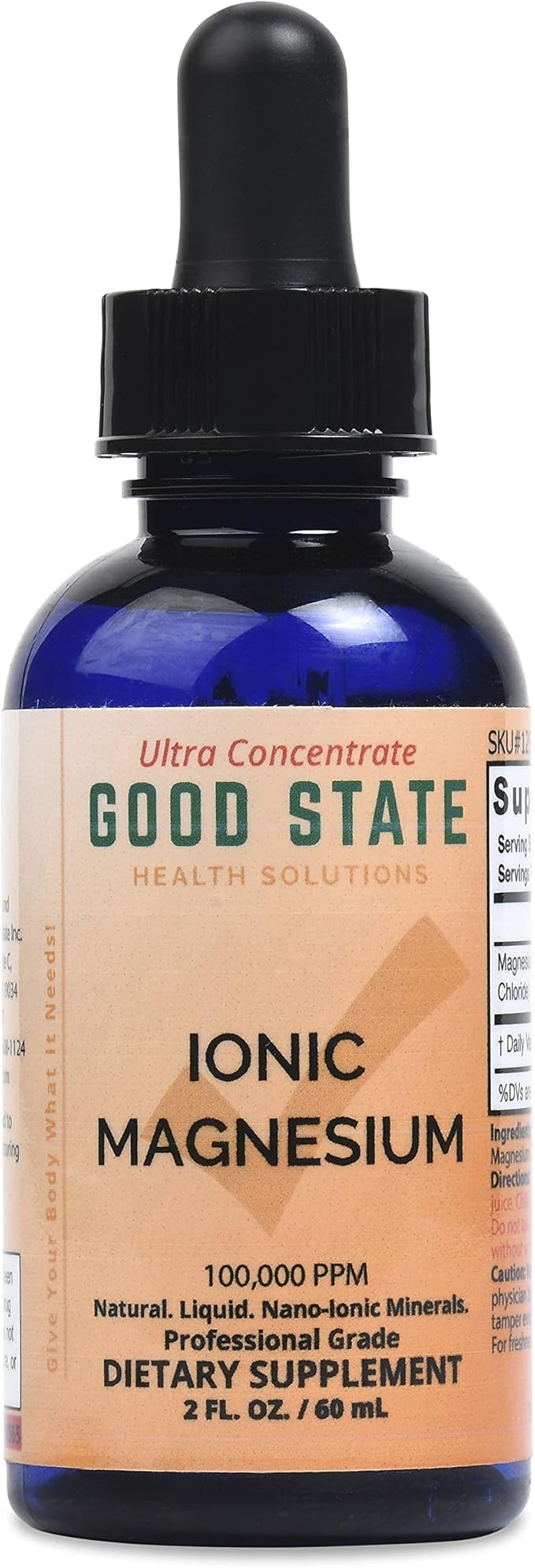 Good State Liquid Ionic Magnesium Ultra Concentrate (10 drops per 50 mg - 100 servings per bottle)