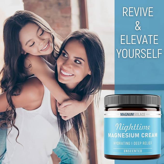 Magnesium Flakes with Vitamin C and Nighttime Magnesium Cream combo