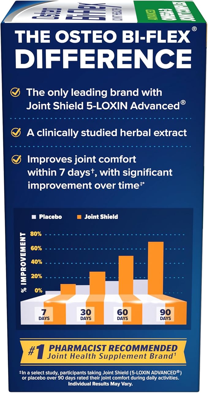 Osteo Bi-Flex Advanced Omega-3 Joint Complex Plant-Based Algae Oil Joint Support Supplement 80 Count Softgels