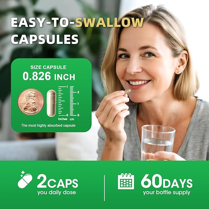 Cortisol Supplements for Women/Men - 10 in 1 Cortisol Manager Reducer Lower Detox Balance with Magnesium Ashwagandha L-Theanine for Stress Sleep Calm Mood Support - 120 Capsules for 60 Days