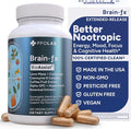PPO Lab® Brain-fx™ Extended-Release Vitamins for Brain Health Supplement for Memory and Focus with Nootropics BDNF Factor Methylated B Complex L-Theanine Lions Mane Alpha GPC - 120 Capsules