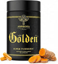 Ambrosia Golden Super Turmeric | Bioavailable Curcumin | Support Healthy Gut &amp Brain Health | Joint Support | 765mg of Active Curcuminoids | 60 Veggie Capsules (30 Day Supply)