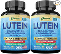 Lutein Supplement with Zeaxanthin Ashwagandha Saffron Green Tea Extract Glucomannan Eye Vitamins for Adults Vision Health Supplement Plant-Based Formula for Daily Support (2 Pack)