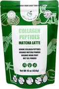 Cherie Sweet Heart's Collagen Peptide Powder 1 lb Pure Hydrolyzed Gluten Free Keto and Paleo Friendly Grass Fed Non GMO Matcha Latte