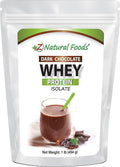 Whey Protein Isolate - Dark Chocolate Flavor with Zero Sugar - Delicious All Natural Protein Powder - Mix in Smoothie Shake Juice Or Recipe - Hormone Free Non GMO &amp Gluten Free - 1 lb