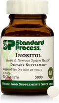 Standard Process Inositol - Supports Nervous System Lipid Metabolism &amp Cardiovascular Health - Vegetarian Gluten-Free Non-Dairy &amp Non-Soy - 90 Tablets