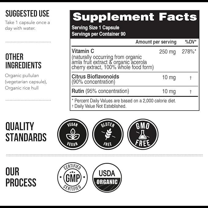 Magnesium (60 ct) Plant D3 5000 IU + K2 MK-7 (60 ct) &amp Whole-Food Vitamin C (90 servings) Bundle | Vegan Supplements for Energy Muscle &amp Immune Support | USDA Organic Non-GMO Gluten-Free