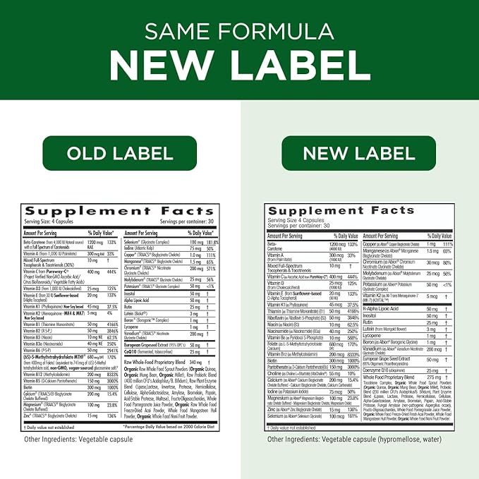 EMERALD LABS Complete Clinical Multi - Multivitamin with Methylated Folate Vitamin D3 Digestive Enzymes &amp More for Gut Health Immune Support &amp More* - 120 Vegetable Capsules (30-Day Supply)