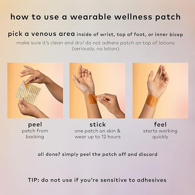 The Good Patch Rescue Recovery Patch Natural Patch with DHM Vitamin B1 and Green Tea Plant-Powered Wearable Wellness Support After a Night Out (8 Total Patches)
