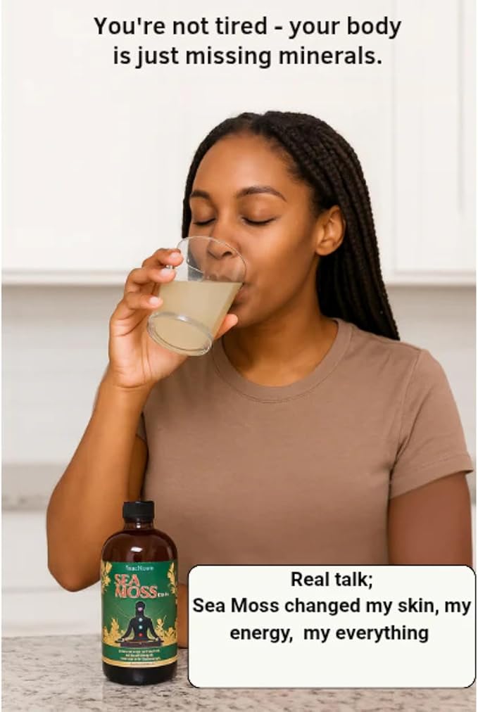 Sea Moss Tonic | Overall Body Enhancement &amp Wellbeing Support | Natural Herbal Supplement | 32 fl oz