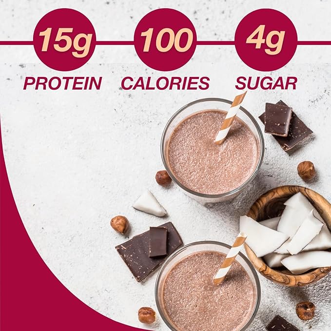 ProtiDIET Chocolate Protein Shake - 21 Pouches - Low Fat High Protein Drink for a Healthy Active Lifestyle - Quick and Easy Preparation Chocolate Protein Drink