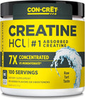 CON-CRET Creatine HCl Powder | Muscle Cognitive Cellular Energy Support | No Bloating or Cramps | USA Made &amp NSF Certified | Unflavored (100 Serving)