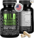 Wild Prebiotics and Probiotics with Digestive Enzymes | 20 Billion CFU - 10 Strains for Women &amp Men | Support Gut Health &amp Digestion Supplements | Non-GMO Prebiotic Fiber | 30 Count (Pack of 2