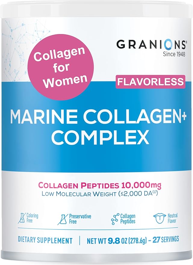 Marine Collagen Powder unflavored and Marine Collagen Lemon Powder Enhanced Collagen Bundle