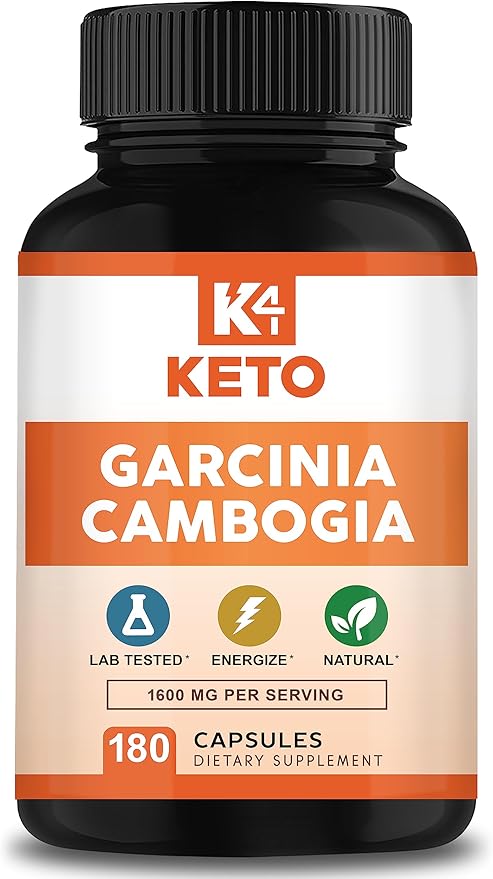 Garcinia Cambogia 1600 mg (180 Capsules) - Pure Natural Extract Supplement Pills - Standardized Garcinia Cambogia Alternative to Drops Gummies Liquid Tea &amp Powder