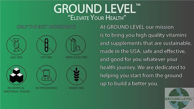 Ground Level Restful Sleep Formula with Advanced Sleep Blend Industry Leading 200mg Magnesium and L-Theanine for Adults Plus Melatonin Chamomile Lemon Balm Passionflower and Valerian Root