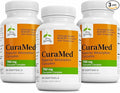 Terry Naturally CuraMed 750mg - Antioxidant Supplement for Brain &amp Heart Health - Supplement with High-Potency Curcumin Complex - Kidney Liver &amp Immune Health Support - 60 Softgels (Pack of 3