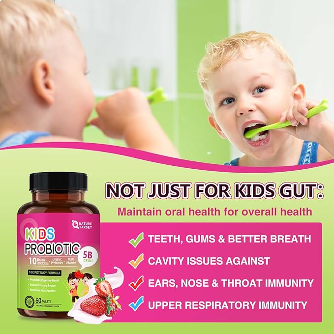 NATURE TARGET Probiotics for Women with Kids Probiotic Chewable