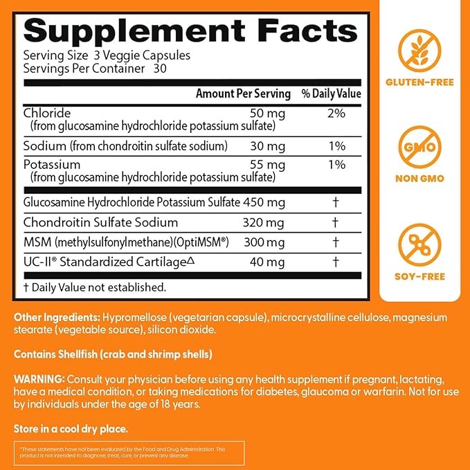 Doctor's Best Glucosamine Chondroitin MSM UCII