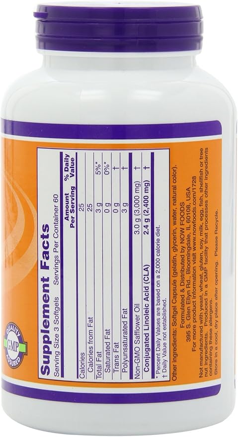 NOW Foods - Cla 800Mg 180 Sgels (Pack of 2)