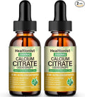 2 Packs 2000mg Calcium Citrate with Vitamin D3 K2 Supplements Liquid Drops for Women &amp Men Magnesium Zinc High Absorption Bone Teeth Muscle &amp Immune Support 4 Fl oz