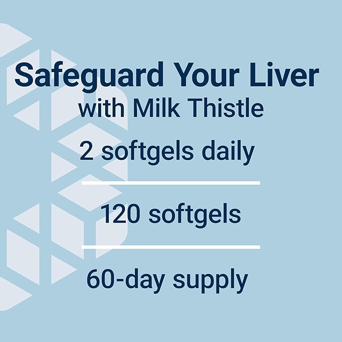 Life Extension Advanced Milk Thistle Liver Health Supplement Liver Detox Cell Division silymarin silybin bioavailable Gluten Free Non-GMO 120 softgels
