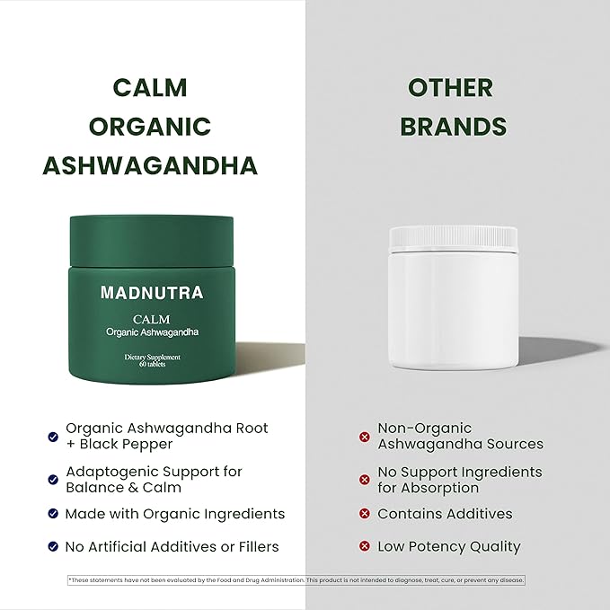 Ashwagandha 675mg - Premium Stress &amp Anxiety Support Herbal Ashwagandha Supplements - KSM-66 Ashwagandha for Mood Energy Focus &amp Sleep Support - Non-GMO Organic Ashwagandha Capsules