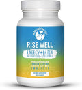 Alkaline for Life Rise Well Vitamin B12 - Vegan B12 - B12 Vitamins and Energy Supplements - Fast Acting B12 Sublingual 2000 mcg of B 12 Vitamin in Longer Lasting Form Than Methylcobalamin B12