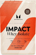 Myprotein Impact Whey Protein Isolate 2.2 Lbs (40 Servings) Cookies &amp Cream 19g Protein 3.5g Glutamine &amp 4.5g BCAA Per Serving Protein Shake for Muscle Strength &amp Recovery