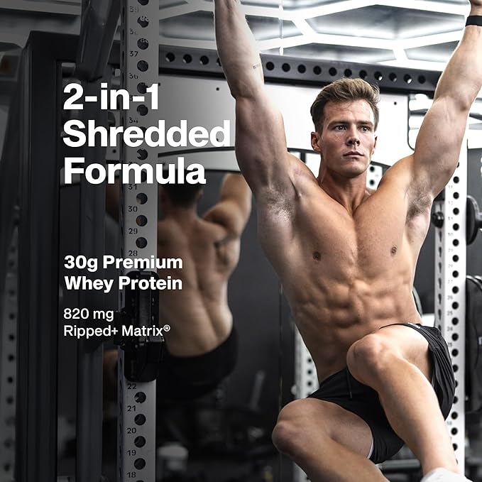 Muscletech Whey Protein Powder (Vanilla Cream 4LB) - Nitro-Tech Ripped Whey Protein Isolate &amp Peptides Smoothie Mix for Lean Muscle &amp Fast Recovery - 30g of Whey Protein for Women &amp Men