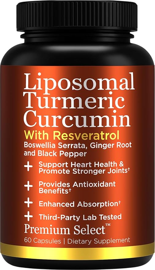 Liposomal Turmeric Curcumin with Resveratrol &amp Boswellia Serrata